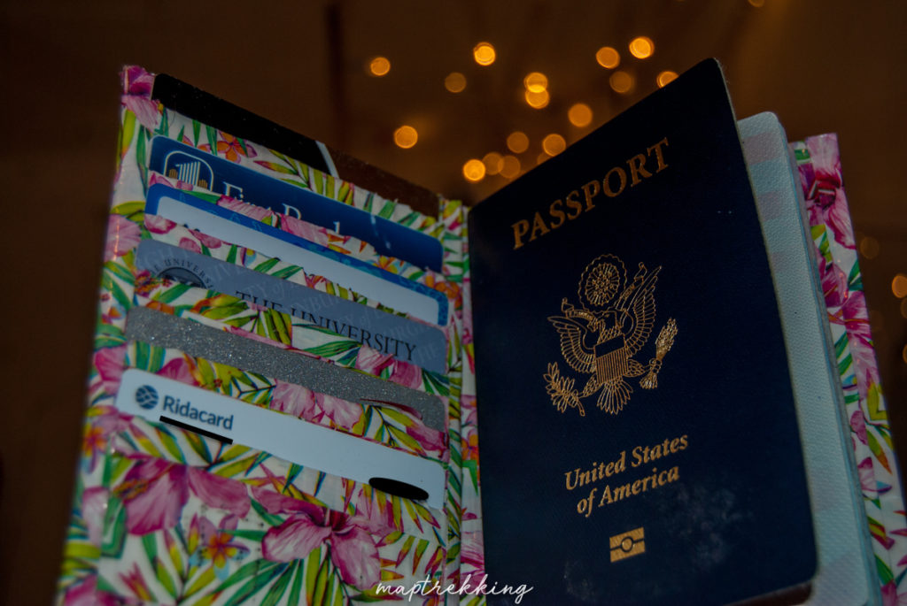 A photo of a passport offering information on the ease of travel through passport strength